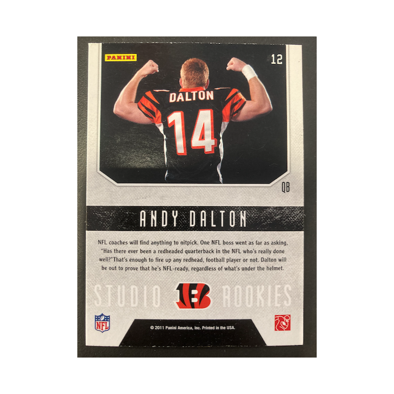 ANDY DALTON 2011 PANINI ROOKIES & STARS STUDIO ROOKIE
