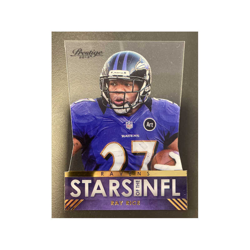 RAY RICE 2013 PRESTIGE STARS OF THE NFL ACETATE DIECUT