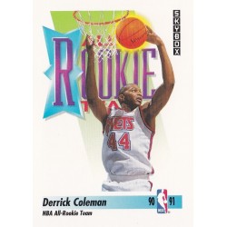 DERRICK COLEMAN 1991-92 SKYBOX 318