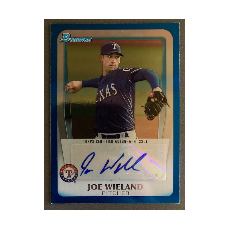 JOE WIELAND 2011 BOWMAN BPA-JW 29/199