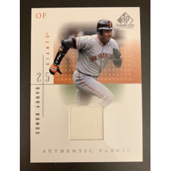 BARRY BONDS 2001 UD SP GAME USED FABRIC BB