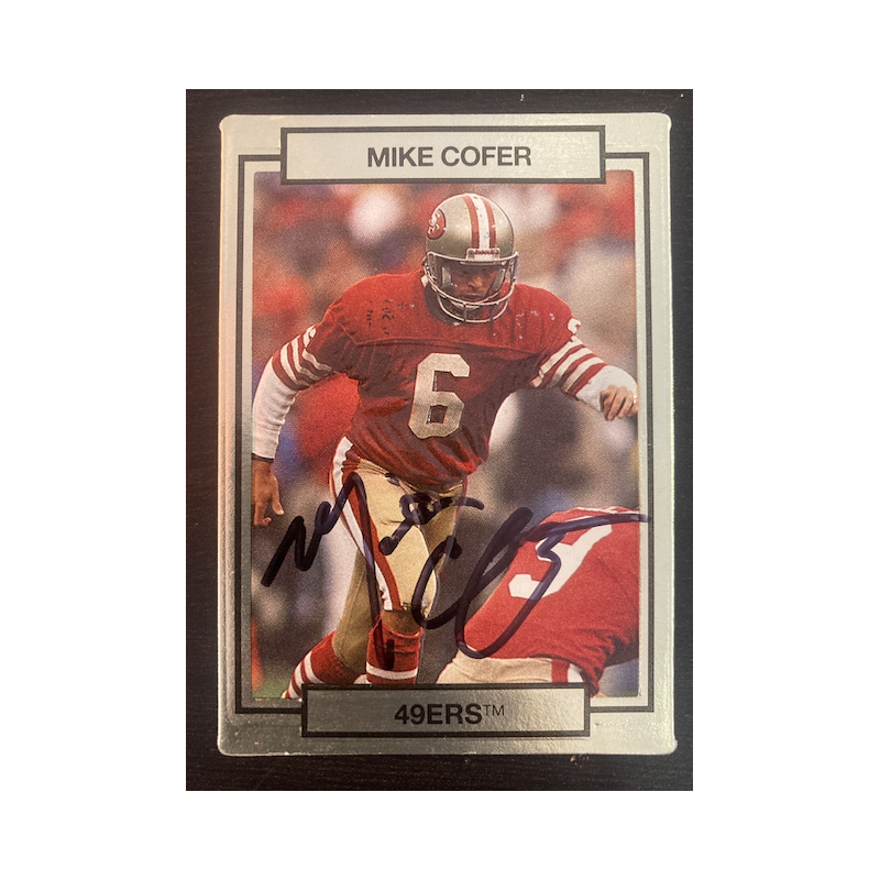 MIKE COFER 1990 ACTION PACKED AUTO ON CARD 241