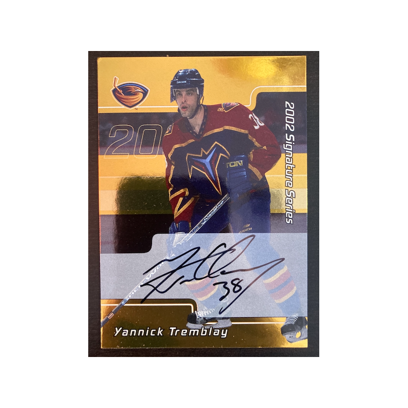 YANNICK TREMBLAY 2002 BAP SIGNATURES SERIES 149