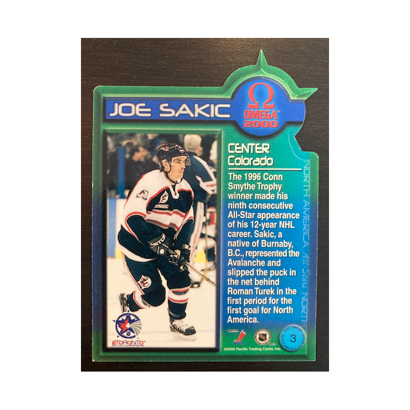 JOE SAKIC 2000 PACIFIC OMEGA NORTH AMERICAN ALL-STARS 3