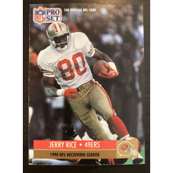 JERRY RICE 1991 RECEIVED LEADER 11