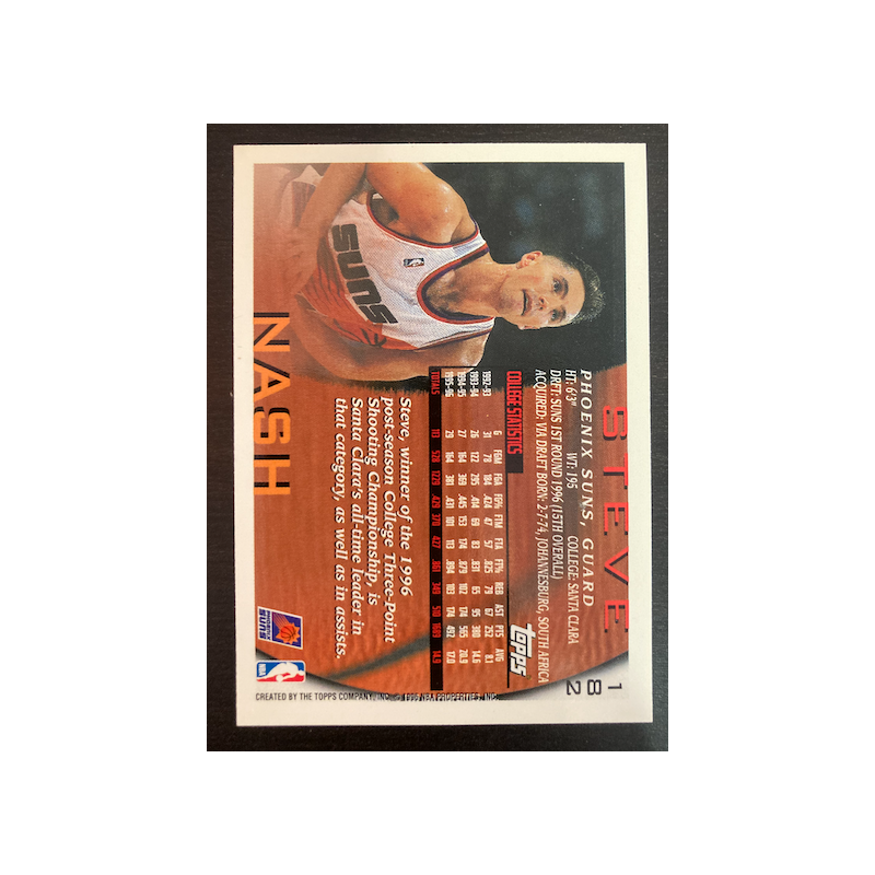 STEVE NASH 1996 TOPPS RC 182