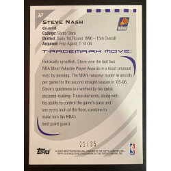 STEVE NASH 2007 TOPPS TRADEMARK MOVES 21/35