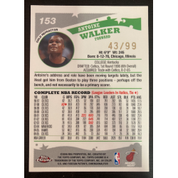 ANTOINE WALKER 2005 TOPPS CHROME REFRACTOR GOLD 153 43/99