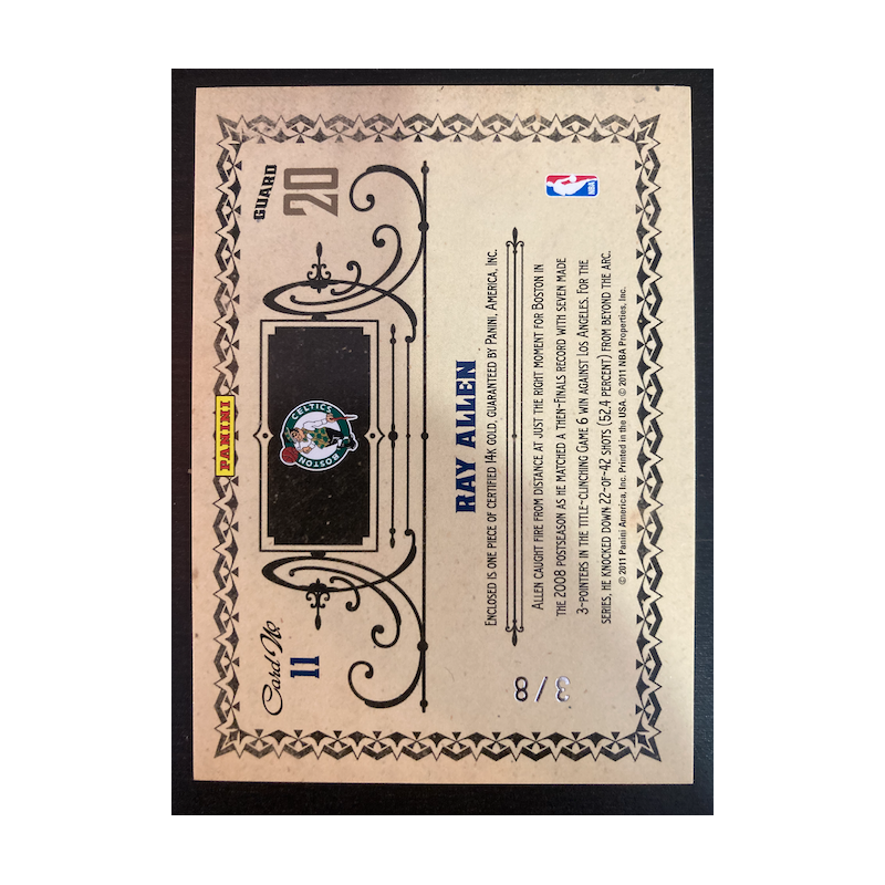 RAY ALLEN 2010 GOLD STANDARD GOLD STARS 3/8