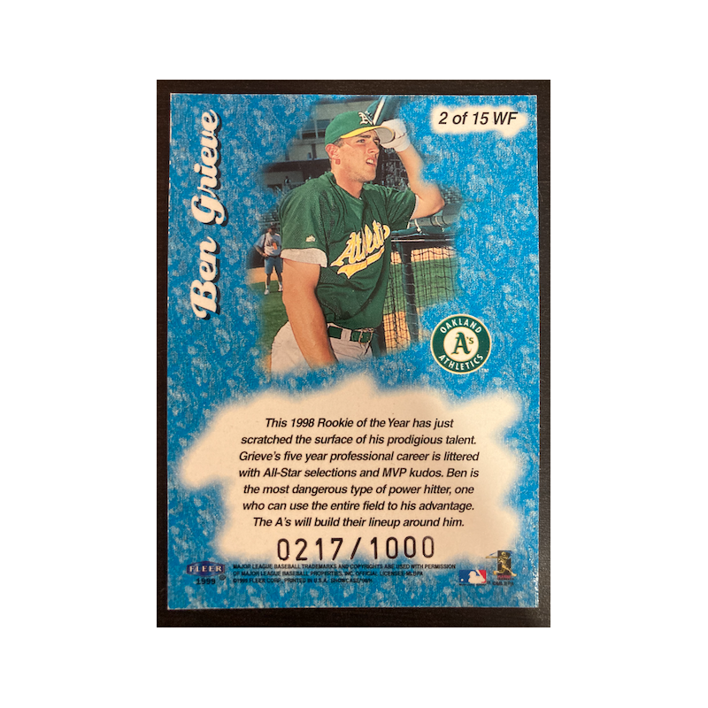 BEN GRIEVE 1999 FLAIR WAVE OF THE FUTURE 2 OF 15 217/1000