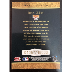 JOSE GUILLEN 1997 DONRUSS ROOKIE DIAMOND KINGS 6 OF 10 4057/10000