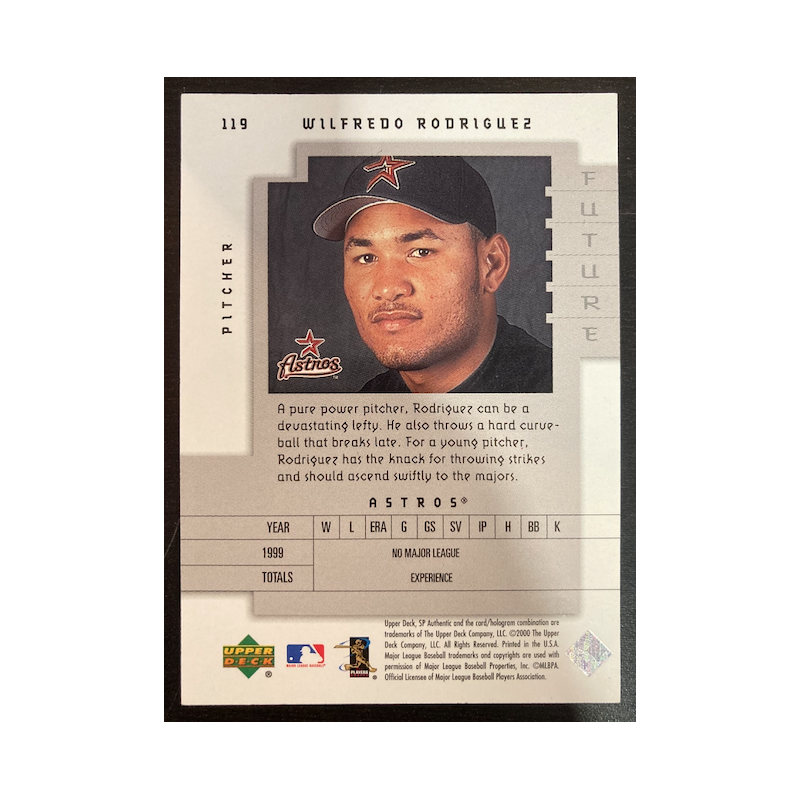 WILFREDO RODRIGUEZ UPPERDECK SP AUTHENTIC FUTURE WATCH 119 895/2500