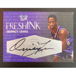 QUINCY LEWIS 1999-00 FLEER ULTRA FRESHINK RC AUTO /1000 - EXMT CONDITION