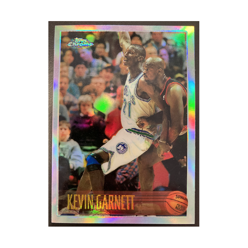 KEVIN GARNETT 1996 TOPPS CHROME REFRACTOR 45