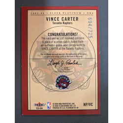 VINCE CARTER 2003 FLEER PLATINUM NAMEPLATES 694/725 - EXMT CONDITION