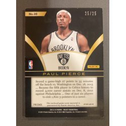 PAUL PIERCE 2013 SELECT SWATCHES PRIZM 25/25