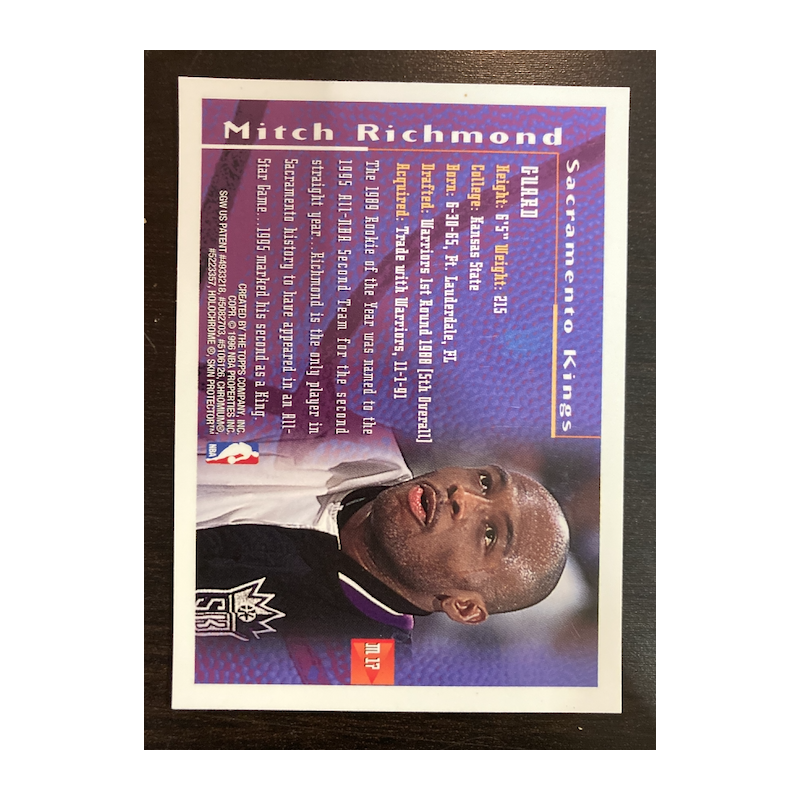 MITCH RICHMOND 1995 TOPPS MYSTERY BORDERED REFRACTOR M17