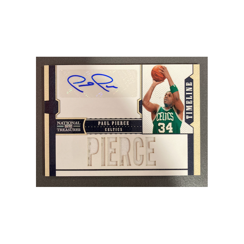 PAUL PIERCE 2010 NATIONAL TREASURE TIMELINE AUTO JERSEY 10/30 - EXMT