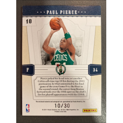 PAUL PIERCE 2010 NATIONAL TREASURE TIMELINE AUTO JERSEY 10/30 - EXMT