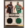 PAUL PIERCE / LEBRON JAMES 2012 NATIONAL TREASURES MATCHUPS JERSEYS 42/99