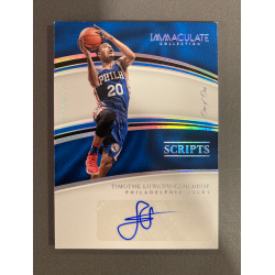 TIMOTHE LUWAWU-CABAROT 2016 PANINI IMMACULATE SCRIPTS 1/1