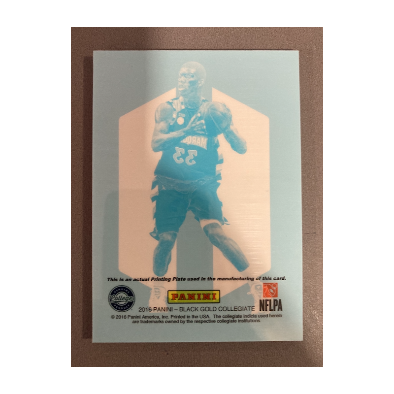 JIMMY BUTLER 2016 PANINI BLACK GOLD COLLEGIATE PRINTING PLATES CYAN 1/1