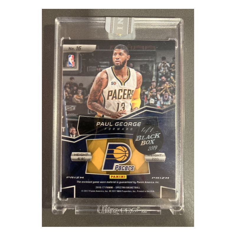 PAUL GEORGE 2016 SPECTRA TRIPLE THREAT MATERIALS BLACK BOX 1/1