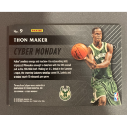 THON MAKER 2016 PANINI CYBER MONDAY MATERIAL TAG 1/1