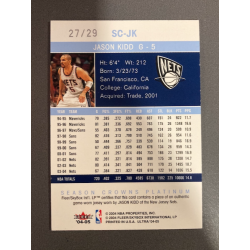 JASON KIDD 2004 FLEER ULTRA SEASON CROWNS 27/29