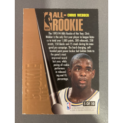 CHRIS WEBBER 1994 FLEER ULTRA ALL-ROOKIE 1ST TEAM 5 OF 10
