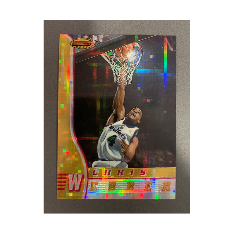 CHRIS WEBBER 1996 BOWMAN BEST ATOMIC REFRACTOR 27