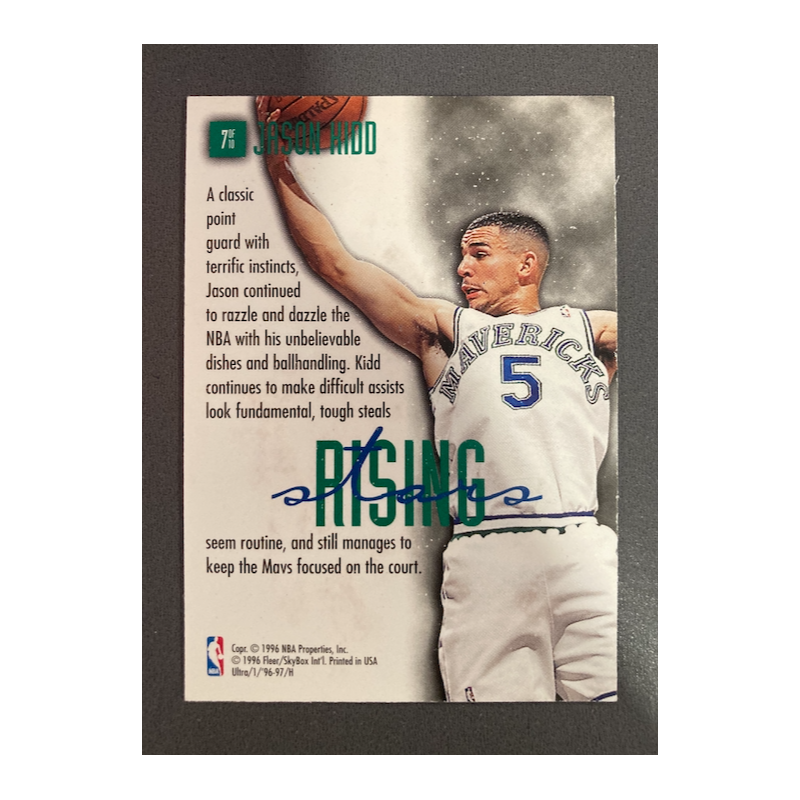 JASON KIDD 1996 FLEER ULTRA RISING STARS (NO NAME) 7 OF 10