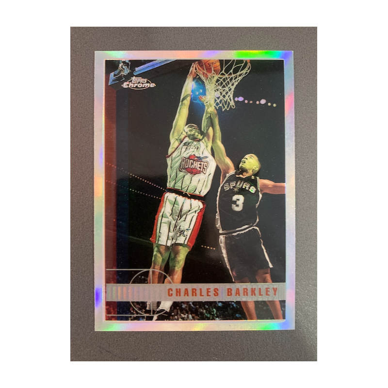 CHARLES BARKLEY 1997 TOPPS CHROME REFRACTOR 17