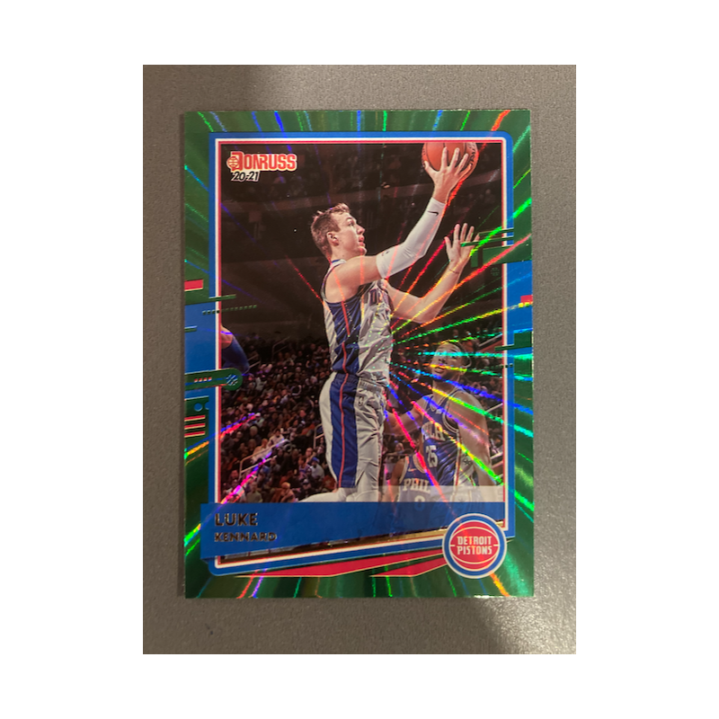 LUKE KENNARD 2020-21 DONRUSS GREEN LAZER
