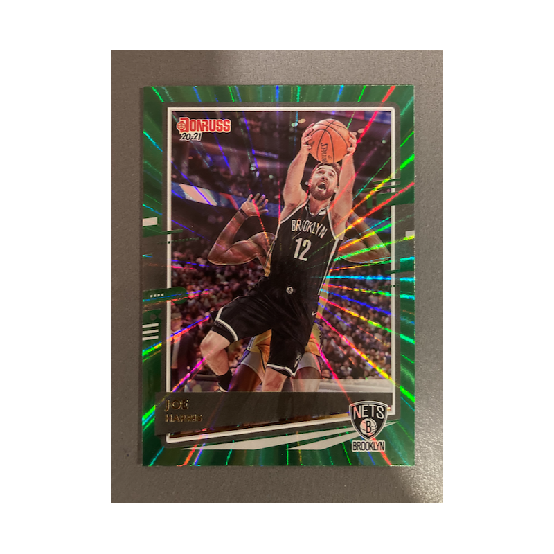 JOE HARRIS 2020-21 DONRUSS GREEN LAZER