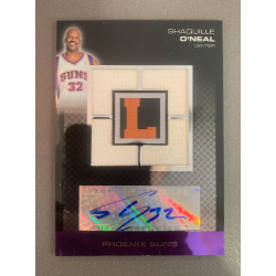 SHAQUILLE O'NEAL 2008 TOPPS LETTERMAN QUAD JERSEY AUTO 7/9