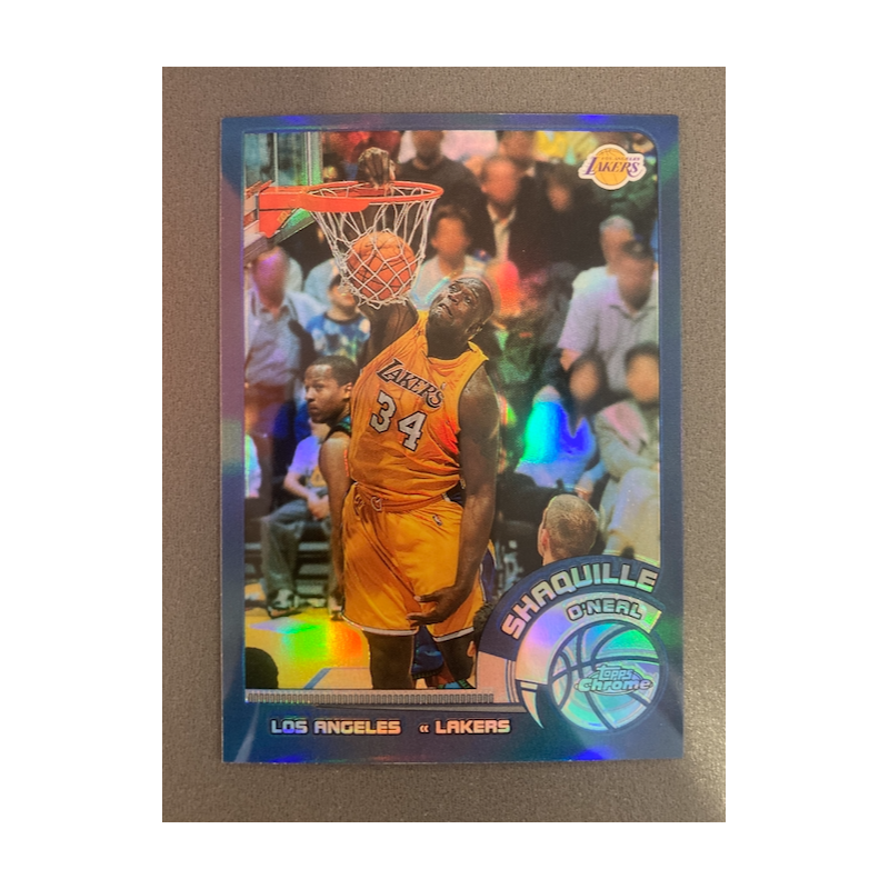 SHAQUILLE O'NEAL 2002 TOPPS CHROME REFRACTOR 1