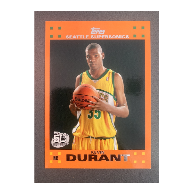 KEVIN DURANT 2007 TOPPS ORANGE ROOKIE 2 OF 14