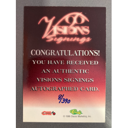 GEOFF PETERS 1996 CLASSIC VISIONS SIGNINGS 8/390
