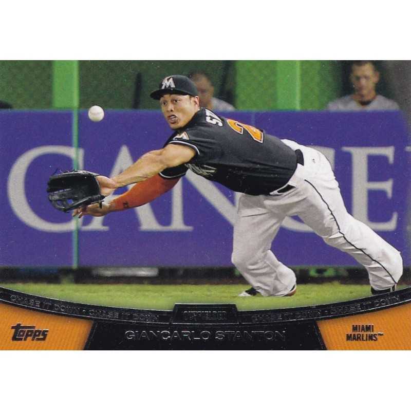 GIANCARLO STANTON 2013 TOPPS CHASING DOWN