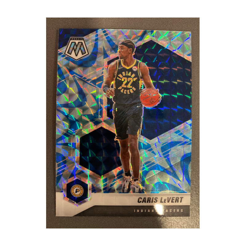 CARIS LEVERT 2020-21 PANINI MOSAIC REACTIVE BLUE PRIZM