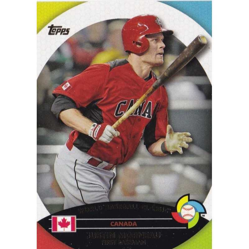 JUSTIN MORNEAU 2013 TOPPS WORLD BASEBALL CLASSIC CANADA