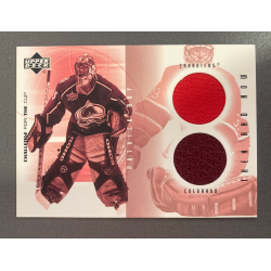 PATRICK ROY 2002 UPPER DECK CHALLENGE FOR THE CUP DUAL JERSEY