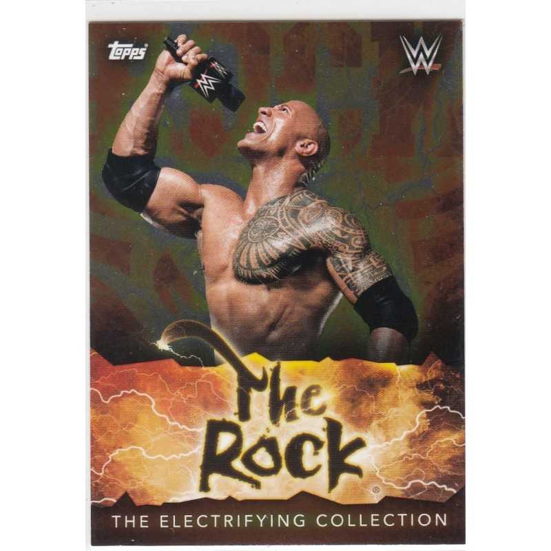 THE ROCK 2021 WWE TOPPS SUPERSTAR THE ELECTRIFYING COLLECTION - 210