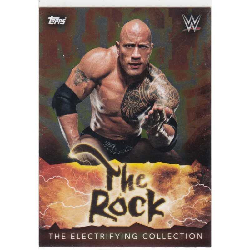 THE ROCK 2021 WWE TOPPS SUPERSTAR THE ELECTRIFYING COLLECTION - 211