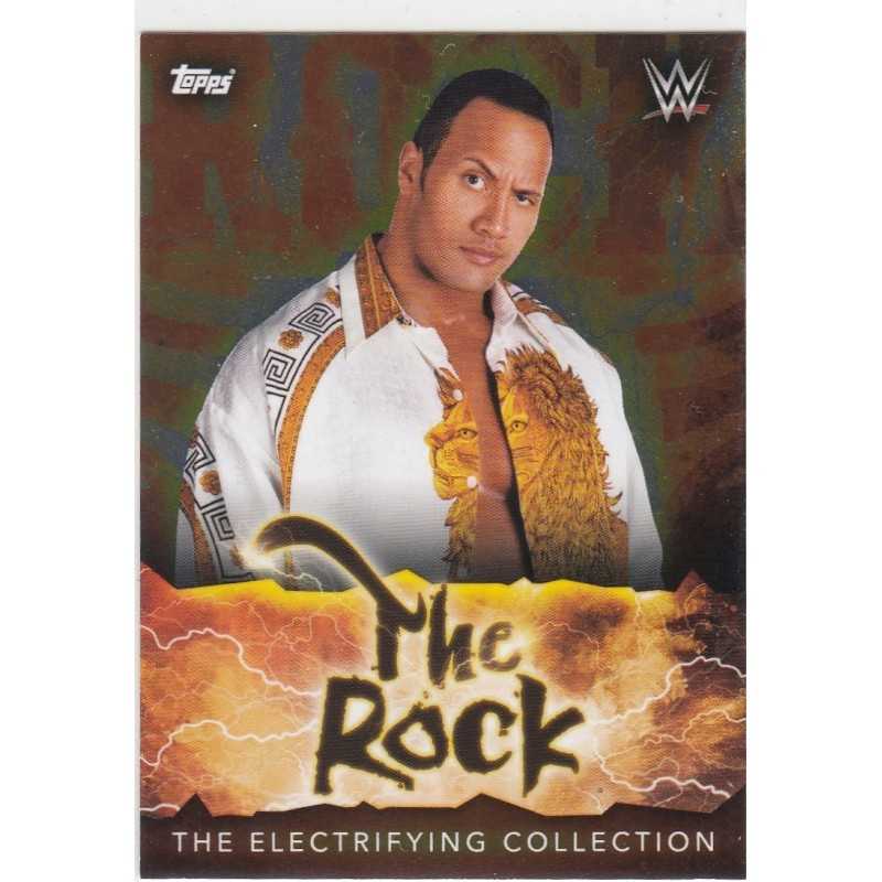 THE ROCK 2021 WWE TOPPS SUPERSTAR THE ELECTRIFYING COLLECTION - 215