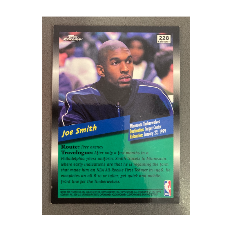JOE SMITH 1998 TOPPS CHROME REFRACTOR MO 228