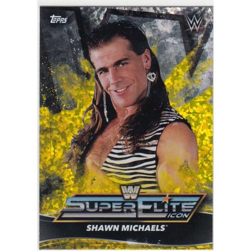 SHAWN MICHAELS 2021 TOPPS WWE SUPER ELITE ICON YELLOW IC3