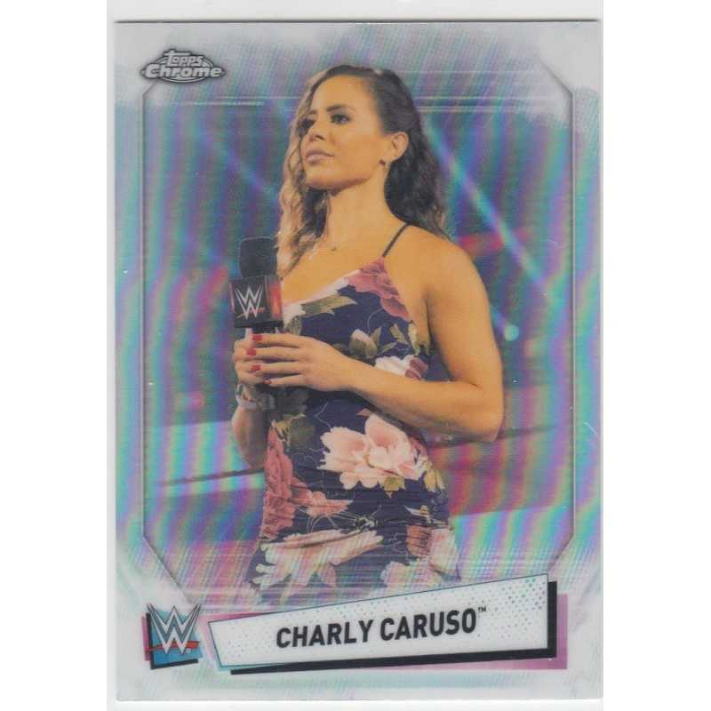 CHARLY CARUSO 2021 TOPPS CHROME WWE REFRACTOR - 13
