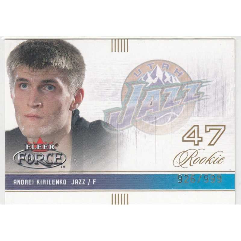 ANDREI KIRILENKO 2001-02 FLEER FORCE -JAZZ- 124 - 926 /999